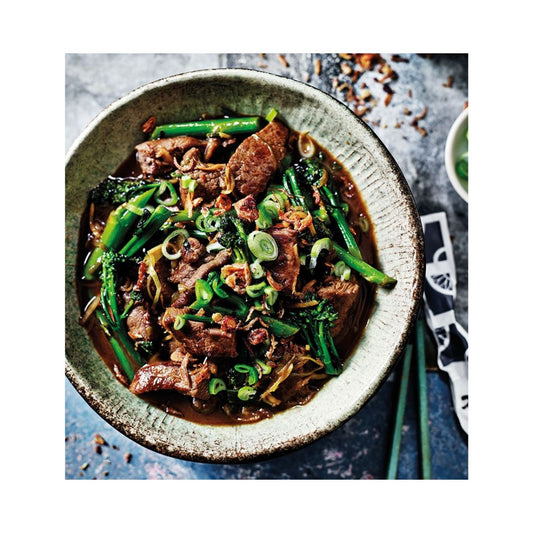 Stir Fry Rump Steak with Ginger and Spring Onions